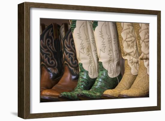 Cowboy Boots II-Kathy Mahan-Framed Art Print