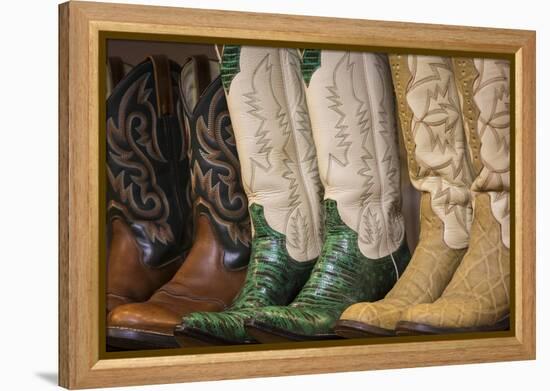 Cowboy Boots II-Kathy Mahan-Framed Stretched Canvas