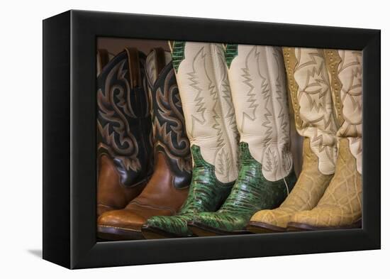 Cowboy Boots II-Kathy Mahan-Framed Stretched Canvas