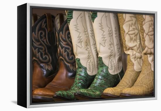 Cowboy Boots II-Kathy Mahan-Framed Stretched Canvas