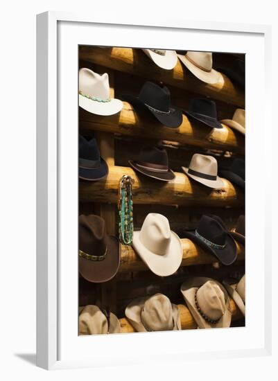 Cowboy Boots, Kemo Sabe Shop, Aspen, Colorado, USA-Walter Bibikow-Framed Photographic Print