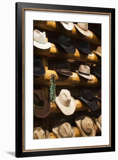 Cowboy Boots, Kemo Sabe Shop, Aspen, Colorado, USA-Walter Bibikow-Framed Photographic Print