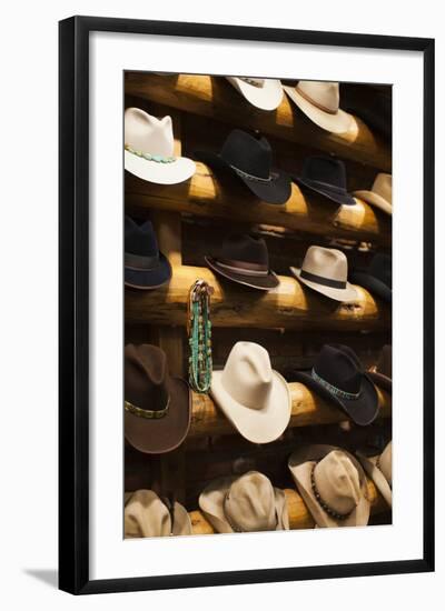 Cowboy Boots, Kemo Sabe Shop, Aspen, Colorado, USA-Walter Bibikow-Framed Photographic Print