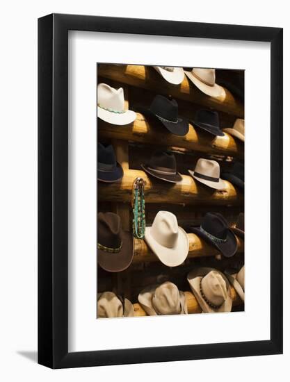 Cowboy Boots, Kemo Sabe Shop, Aspen, Colorado, USA-Walter Bibikow-Framed Photographic Print