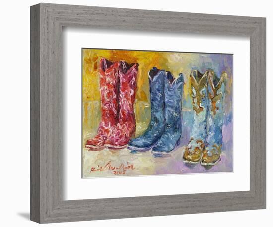 Cowboy Boots-Richard Wallich-Framed Giclee Print