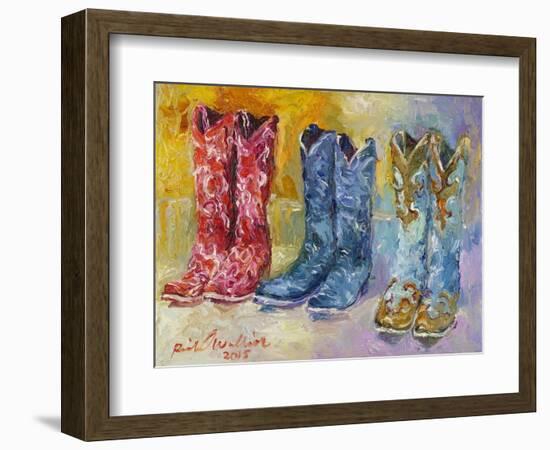 Cowboy Boots-Richard Wallich-Framed Giclee Print