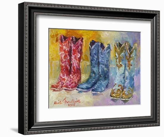 Cowboy Boots-Richard Wallich-Framed Giclee Print
