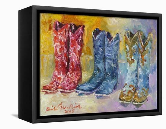 Cowboy Boots-Richard Wallich-Framed Premier Image Canvas