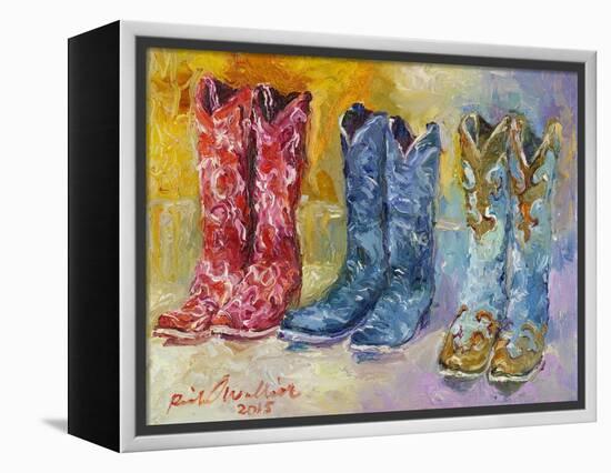 Cowboy Boots-Richard Wallich-Framed Premier Image Canvas