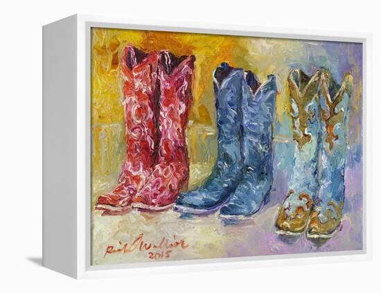 Cowboy Boots-Richard Wallich-Framed Premier Image Canvas