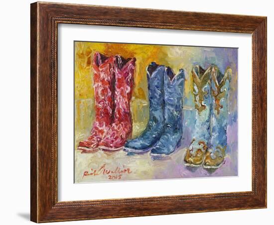 Cowboy Boots-Richard Wallich-Framed Giclee Print