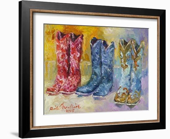 Cowboy Boots-Richard Wallich-Framed Giclee Print