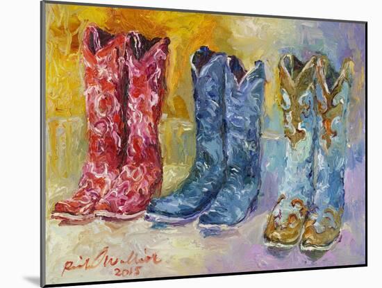 Cowboy Boots-Richard Wallich-Mounted Giclee Print
