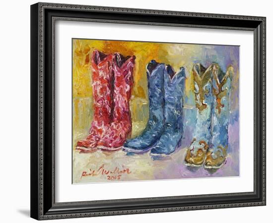 Cowboy Boots-Richard Wallich-Framed Giclee Print