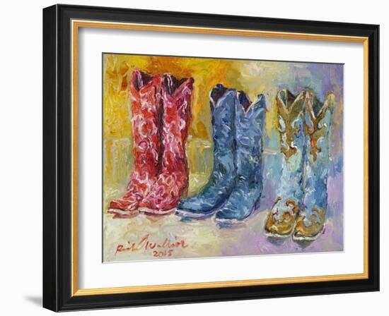 Cowboy Boots-Richard Wallich-Framed Giclee Print