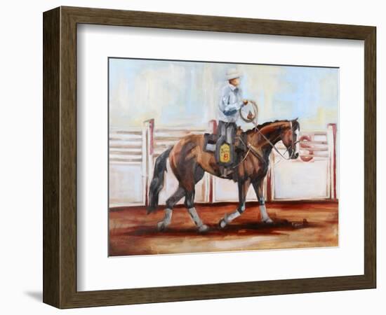 Cowboy Catcher-Renee Gould-Framed Giclee Print