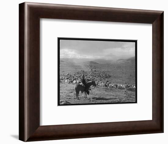 Cowboy Farmer in Argentina South America-null-Framed Art Print