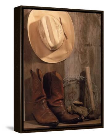 cowboy hat and boots