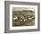 Cowboy Herding Cattle in the Railroad Stockyards at Kansas City Missouri 1890-null-Framed Giclee Print