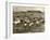 Cowboy Herding Cattle in the Railroad Stockyards at Kansas City Missouri 1890-null-Framed Giclee Print