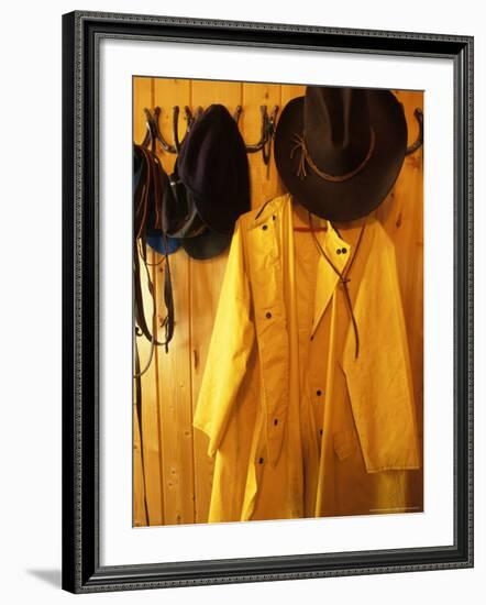 Cowboy Hooks at the Whitetail Ranch, Ovando, Montana, USA-Chuck Haney-Framed Photographic Print