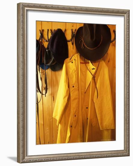 Cowboy Hooks at the Whitetail Ranch, Ovando, Montana, USA-Chuck Haney-Framed Photographic Print