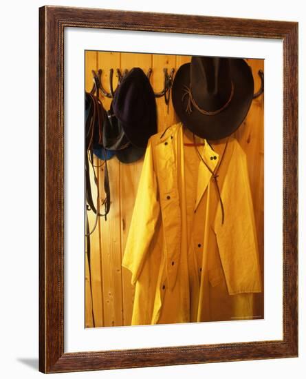 Cowboy Hooks at the Whitetail Ranch, Ovando, Montana, USA-Chuck Haney-Framed Photographic Print