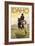 Cowboy & Horse, Idaho-Lantern Press-Framed Art Print