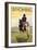 Cowboy & Horse, Wyoming-Lantern Press-Framed Art Print