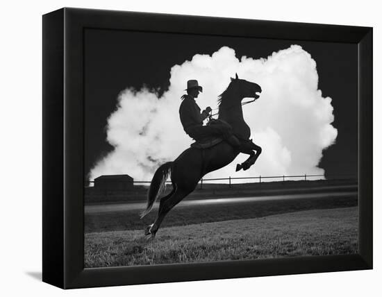 Cowboy & Horse-Monte Nagler-Framed Premier Image Canvas