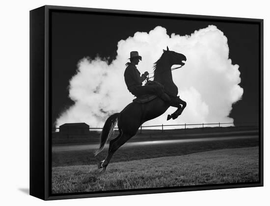 Cowboy & Horse-Monte Nagler-Framed Premier Image Canvas