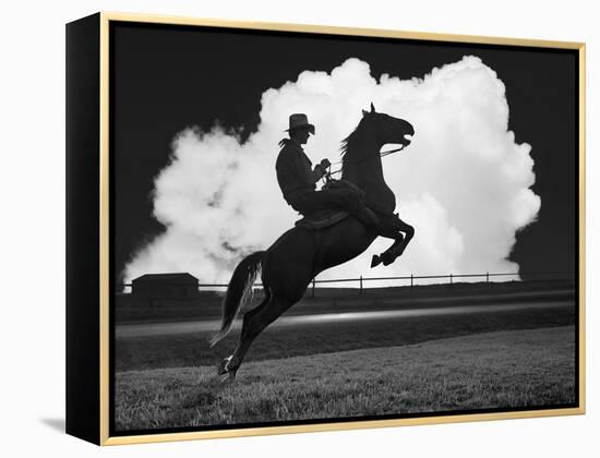 Cowboy & Horse-Monte Nagler-Framed Premier Image Canvas