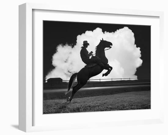 Cowboy & Horse-Monte Nagler-Framed Photographic Print