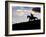 Cowboy in Silhouette with Sunset-Terry Eggers-Framed Photographic Print