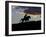 Cowboy in Silhouette with Sunset-Terry Eggers-Framed Photographic Print
