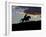 Cowboy in Silhouette with Sunset-Terry Eggers-Framed Photographic Print