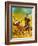 Cowboy Lassoing Cattle-Mcbride-Framed Giclee Print