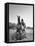 Cowboy Mounting a Horse-Carl Mydans-Framed Premier Image Canvas