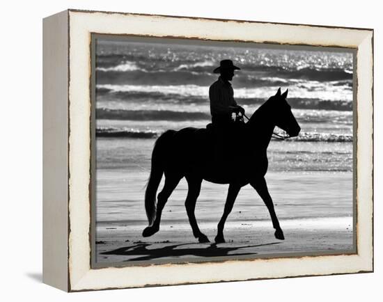 Cowboy on a Horse-Nora Hernandez-Framed Premier Image Canvas