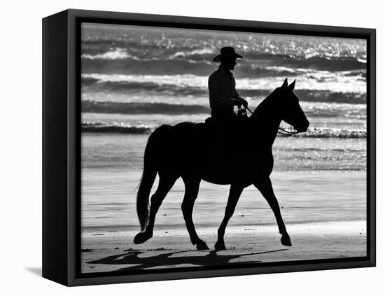 Cowboy on a Horse-Nora Hernandez-Framed Premier Image Canvas