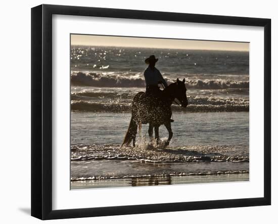 Cowboy on a Horse-Nora Hernandez-Framed Photographic Print