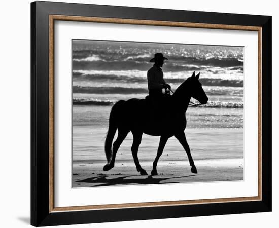 Cowboy on a Horse-Nora Hernandez-Framed Photographic Print