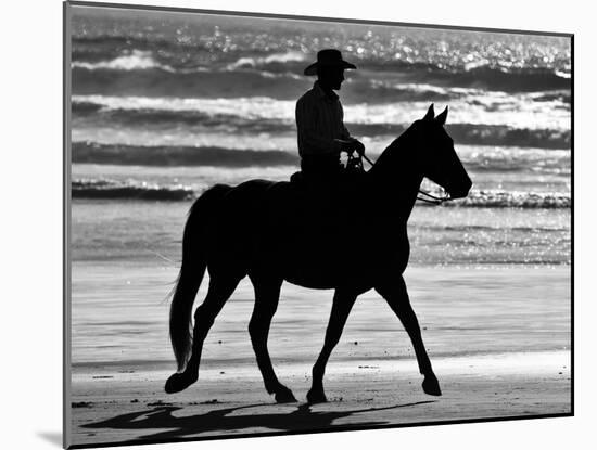 Cowboy on a Horse-Nora Hernandez-Mounted Photographic Print