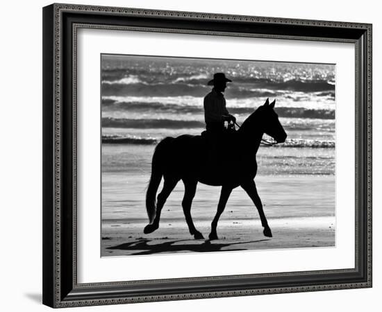 Cowboy on a Horse-Nora Hernandez-Framed Photographic Print