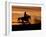 Cowboy on Horses on Hideout Ranch, Shell, Wyoming, USA-Joe Restuccia III-Framed Photographic Print