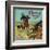 Cowboy Orange Label - Tustin, CA-Lantern Press-Framed Art Print