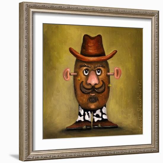 Cowboy Potato Head-Leah Saulnier-Framed Giclee Print