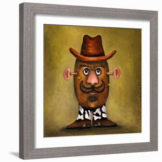 Cowboy Potato Head-Leah Saulnier-Framed Giclee Print