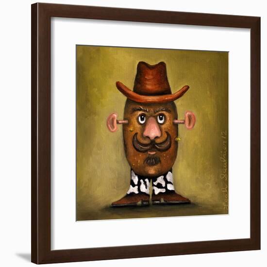 Cowboy Potato Head-Leah Saulnier-Framed Giclee Print