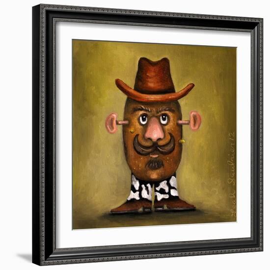 Cowboy Potato Head-Leah Saulnier-Framed Giclee Print